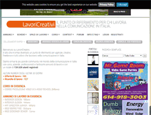 Tablet Screenshot of lavoricreativi.com
